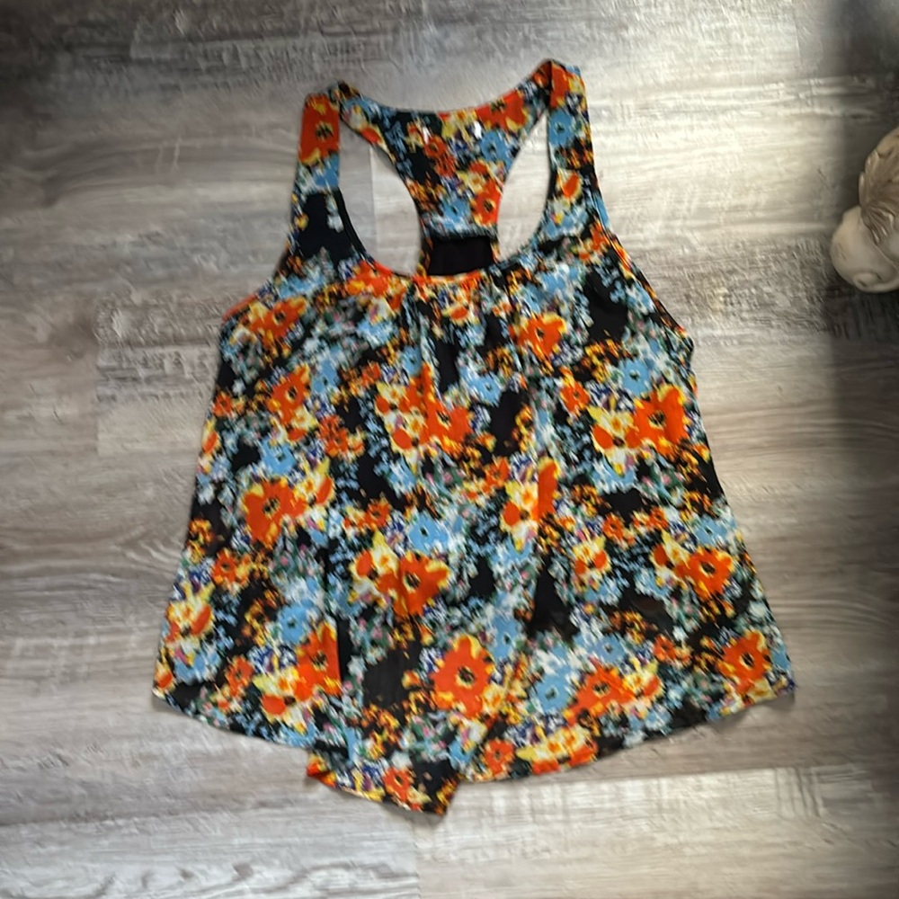 Ambiance Apparel Floral Tank Top